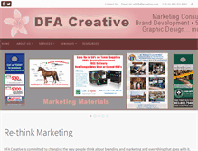 Tablet Screenshot of dfacreative.com